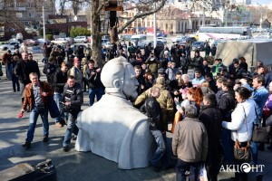 В Запорожье сносят «Железного Феликса» – ФОТО