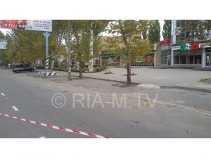 В Мелитополе была перестрелка. Часть проспекта перекрыта