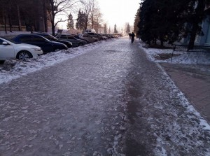 Гололед в Запорожье: что изменилось за 2 недели (ФОТО)
