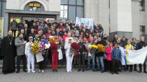 В Запорожье встретили 14-кратную чемпионку мира Любовь Черепаху (ФОТОРЕПОРТАЖ)
