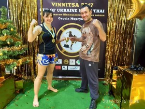 Запорожская спортсменка взяла “золото” в финале Кубка Украины по тайскому боксу (ФОТО)
