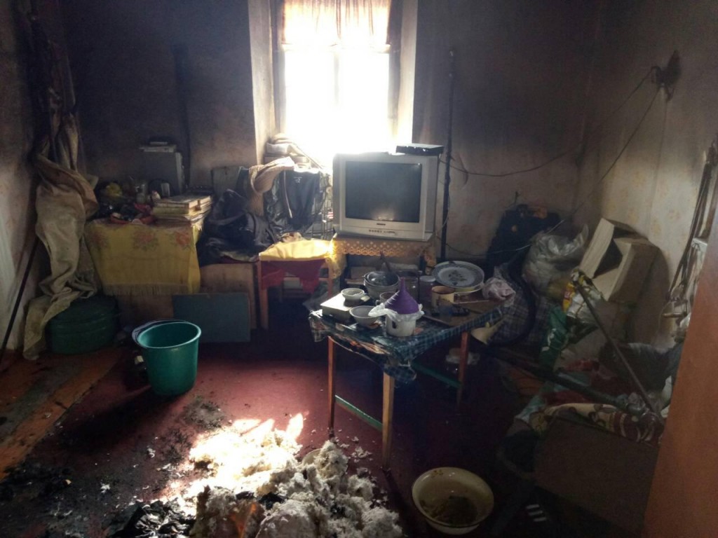 В Запорожской области загорелся жилой дом, владельца с ожогами доставили в больницу (ФОТО)