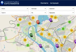 Запорожье на ладони: опубликована интерактивная карта ремонтных тендеров