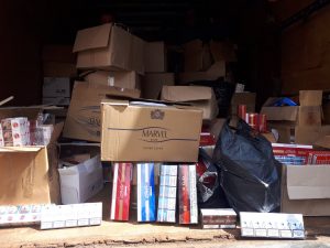 В Запорожье в доменной печи спалили 33 тысячи пачек контрафактных сигарет (ФОТО)