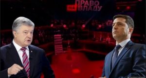 “Я закончу через 5 лет, а вы – 22 мая”: Зеленский и Порошенко повздорили в студии 1+1 (ВИДЕО)