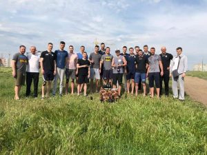 Украинские волейболисты оригинально поздравили своего тренера