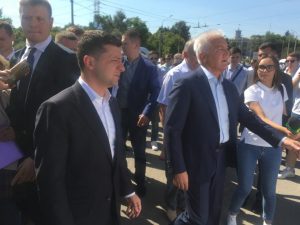 Президент Зеленский в Запорожье посетил ДнепроГЭС (ФОТО, ВИДЕО)