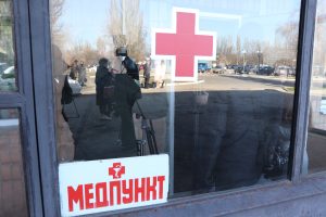 В Запорожье прошли учения по действиям при обнаружении коронавируса (ФОТО)