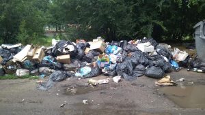 Запорожские кафе развели помойку возле Центрального пляжа (ФОТО)