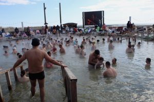 Арабатская Стрелка: термальный гейзер и горячее озеро теперь можно увидеть онлайн