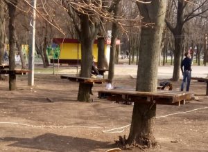 В парке Запорожья канатная дорога была незаконной (ФОТО)