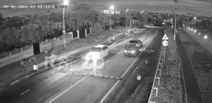 На дороге под Запорожьем камеры засняли автоподставу (ВИДЕО)