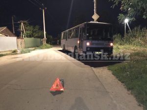 В Запорожской области столкнувшиеся автобус и легковушка влетели подростка-пешехода (ФОТО)