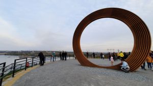 “Круг Единства” на Хортице будет менять цвет: его еще доделают (ФОТО)