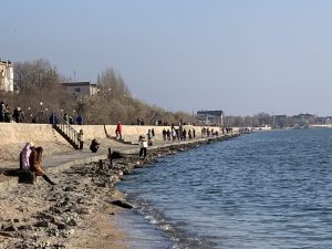 Как прошли солнечные выходные на побережье Азовского моря (ФОТО)