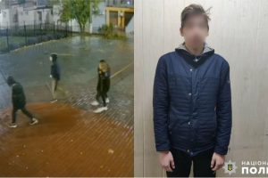 В Запорожской области хулиган испортил фасад музыкальной школы: его опознали по месту учебы