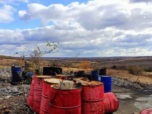 Появились первые результаты анализа проб со стихийной свалки химотходов под Запорожьем