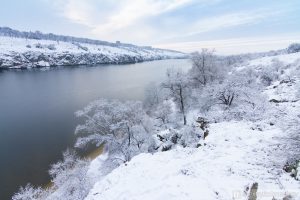 Заснеженную Хортицу показали в подборке захватывающих фото и с высоты (ВИДЕО)