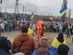 В Запоріжжі і області палили опудала Путіна на Масляну (ФОТО, ВІДЕО)