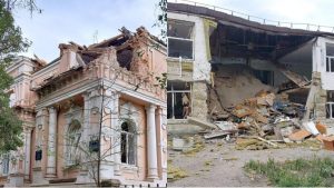 В Оріхові обстріляли історичну будівлю міськвиконкому та навчальний заклад: ексклюзивні ФОТО