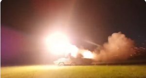 З’явилося відео ліквідації повітряної цілі силами ППО на Запоріжжі