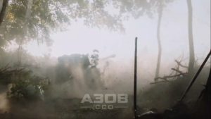 Вражаюче відео роботи артилерії “Азову” на Запоріжжі