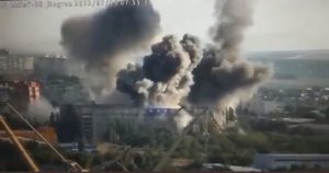 Опубликовано видео ракетных ударов по двум ВУЗам Николаева