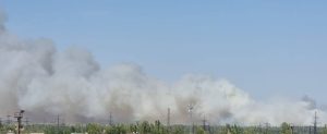 Енергодар залишився без світла та води: на околицях горить ліс (ФОТО)