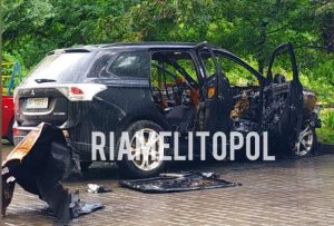 В окупованому Мелітополі підірвали авто бізнесмена (ФОТО)