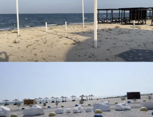 Як виглядають популярні пляжі Азовського моря під час окупації: свіжі фото та відео