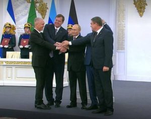 Путін оголосив про незаконну анексію Запорізької та ще трьох областей України (ВІДЕО)