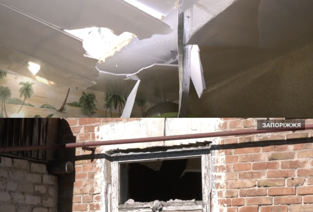 Як виглядають будинки в Запоріжжі після ракетного обстрілу (ВІДЕО)