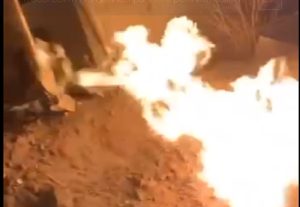 Росіяни вдарили по газорозподільчому пункту у Запорізькому районі: виникла пожежа (ВІДЕО)