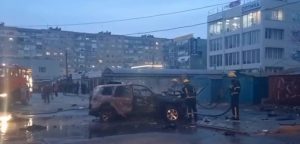 У Мелітополі вранці вибухнуло авто з поліцаєм: що відомо (ВІДЕО)