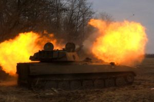 Опубліковано ефектне відео знищення російського танку на Пологівщині