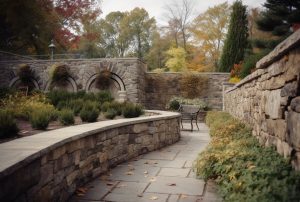 Кам’яні стіни та підпори: використання природного каменю для створення міцних та естетичних кам’яних стін та підпорних конструкцій