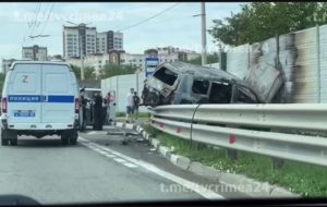 Вибухнув автомобіль окупаційного топ-чиновника Запорізької області: що відомо (ФОТО)
