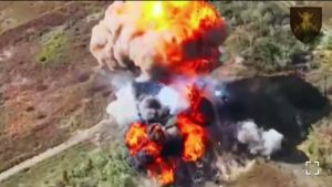 Опубліковані нові відео знищення російських позицій та техніки на Токмацькому напрямку