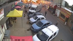 Президент опублікував відео з місця ракетного удару РФ по ринку у Костянтинівці