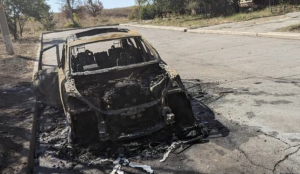 Автівка перетворилася на груду металу: іноземні журналісти дивом вижили на Запоріжжі (ФОТО)