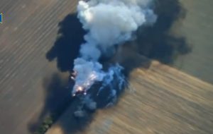 Як ЗСУ спалили “Сонцепьок” з екіпажем та піхоту росіян на Запоріжжі (ВІДЕО)