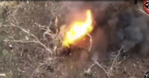 Митєєво спалахнув та згорів: опубліковано відео феєричного знищення окупанта біля Вербвого на Запоріжжі