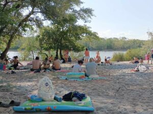 Как на выходных в Запорожье выглядит популярная зона отдыха (ФОТО, ВИДЕО)