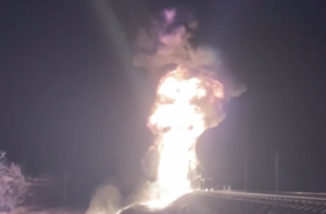 ЗСУ підірвали російські цистерни з пальним у Запорізькій області (ВІДЕО)