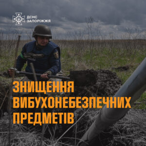 У Запорізькій області сапери ДСНС знищили протитанковий гранатомет