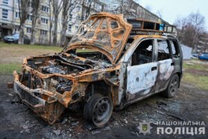 Спалили три автомобілі військових: у Запоріжжі затримано групу диверсантів, які працювали на рф