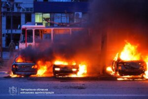 Момент авіаудару по Запоріжжю потрапив на відео