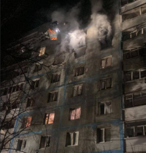 В Запорожье российский БПЛА попал в многоэтажку (ФОТО, ВИДЕО)