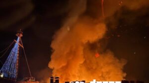 У Дніпрі шахед поцілив по відомому ресторану (ВІДЕО)