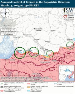 DeepState уточнили ситуацію довкола просування росіян між Кам’янським та Оріховом на Запоріжжі (КАРТА)